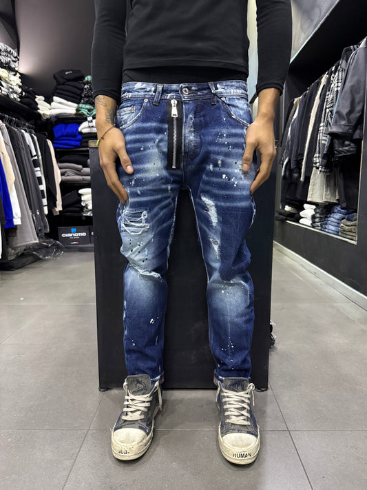 JEANS CNT ZIP BLUE